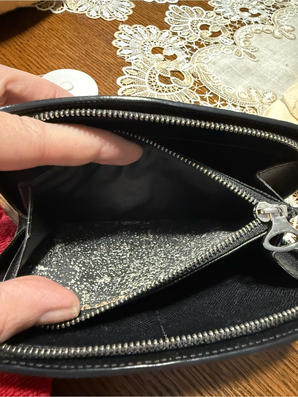 Louis Vuitton Black Epi Leather Compact Zip Wallet - Picture 7 of 9